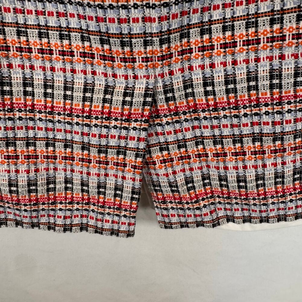 Talbots Womens 14P Texture Metallic Stripe Pencil Skirt Colorful Career Workwear - Picture 5 of 7